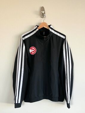 Adidas Atlanta Hawks Member 1/2 Zip Jacket  Size Medium